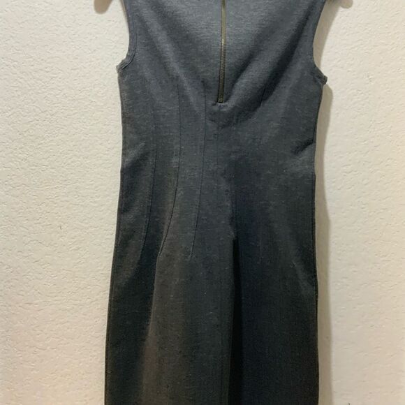 Deletta Anthropologie Gray Jersey Knit Stretch Dress XS - Picture 5 of 9